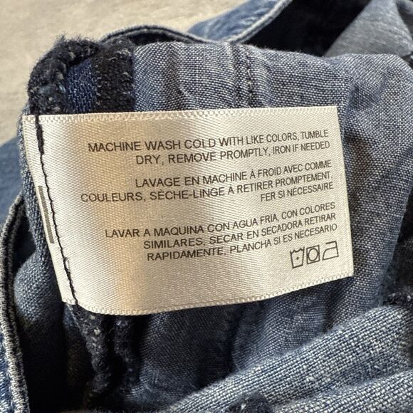 AG Jeans Japanese Fabric Romper Jumpsuit Spaghetti Strap XS Blue - Picture 7 of 8